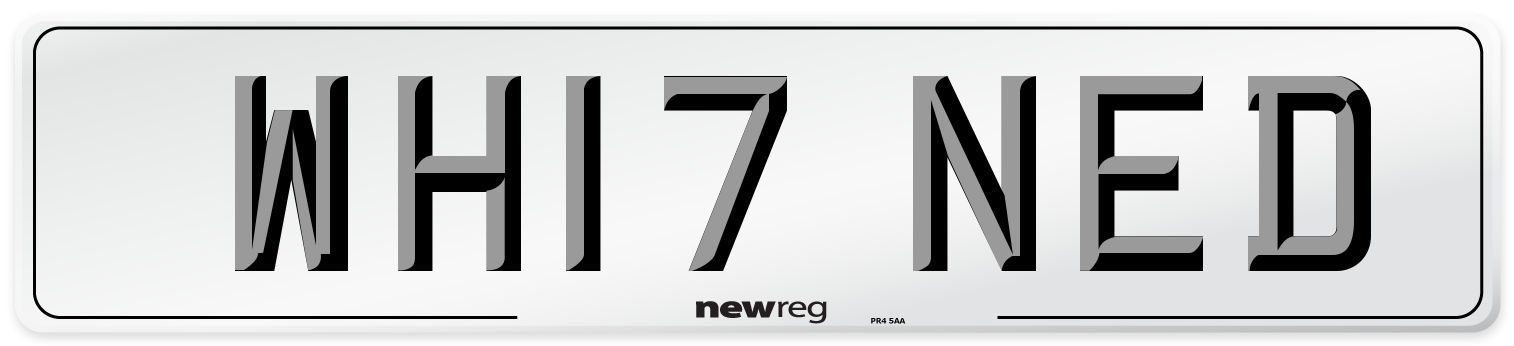 WH17 NED Number Plate from New Reg